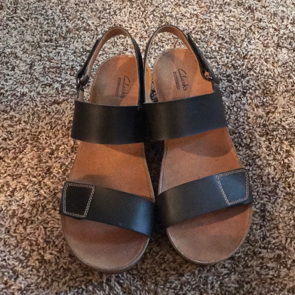 Clark’s summer wedge sandals